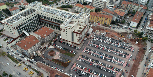 Devlet Hastanesi otoparkına son rötuşlar yapılıyor