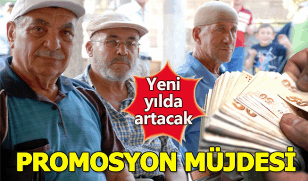 Yeni yılda emekli promosyonları bin lira olacak