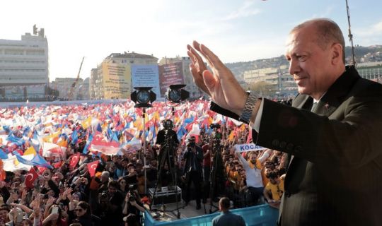 Kocaeli'de,Erdoğan’ın mitinginde büyük coşku vardı