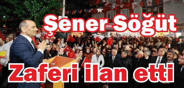 Şener Söğüt, zaferi ilan etti