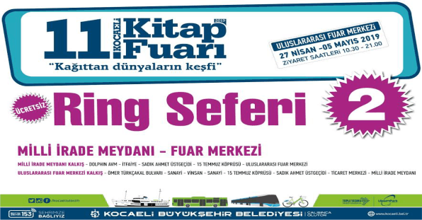 11. Kitap Fuarı’na ücretsiz ring seferleri