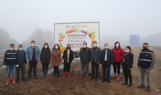 Aronya, üreten belediye İzmit’te toprakla buluştu