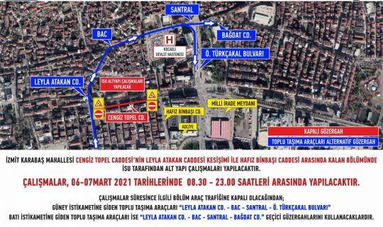 İSU, şehir merkezinde çalışma yapacak