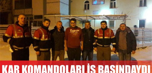  Büyükşehir’in kar komandoları yine iş başındaydı