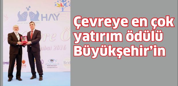 ‘’Çevreye en çok yatırım ödülü’’ Kocaeli Büyükşehir’e