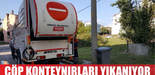  Çöp konteynırları yıkanıyor