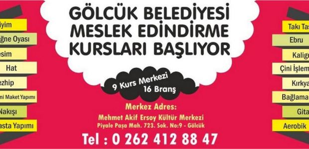  Gölcük Belediyesi, Meslek Sahibi Yapıyor