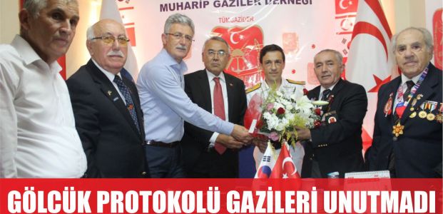 Gölcük protokolü gazileri ziyaret etti