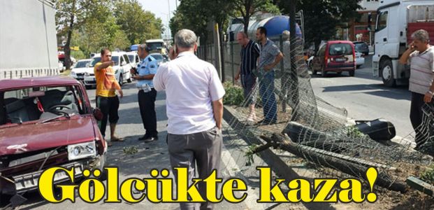  Gölcükte kaza!