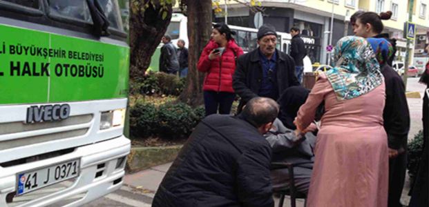 Halk otobüsü yaşlı kadını ezdi