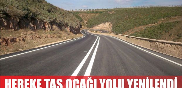 Hereke Taş Ocağı Yolu yenilendi