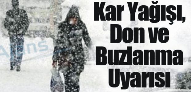 Kar yağışı, don, buzlanma