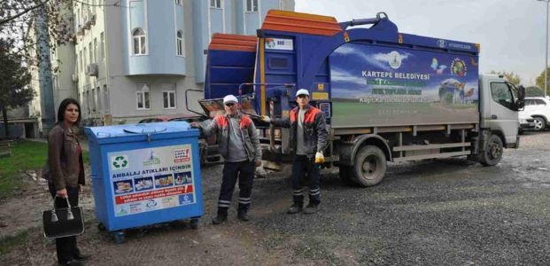 Kartepe’de Atık Konteynerleri Yenileniyor