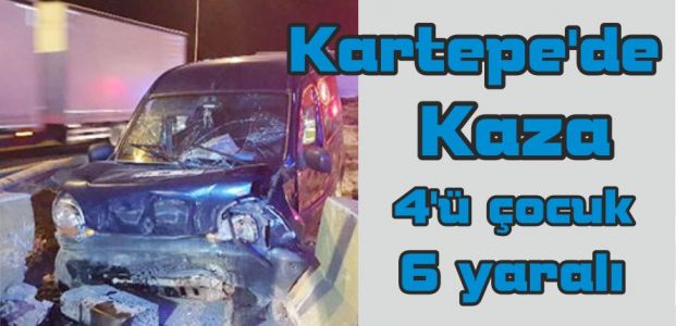  Kartepe'de Kaza:4'ü çocuk 6 yaralı