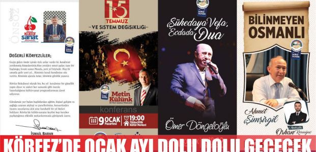  Körfez’de ocak ayı dolu dolu geçecek