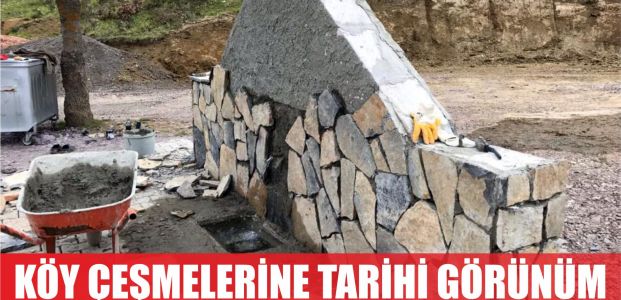  Köy çeşmelerine ‘tarihi’ görünüm