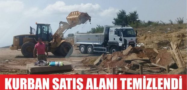  Kurban satış alanı tamamen temizlendi