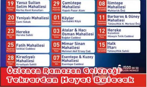 Özlenen Ramazan Geleneği Tekrardan Hayat Bulacak