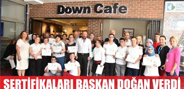  SERTİFİKALARINI BAŞKAN DOĞAN VERDİ