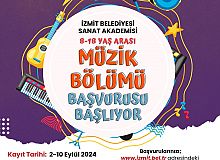 İzmit Belediyesi, Sanat Akademisi'nde, Müzik Bölümü Yetenek Taraması Başvuruları Başladı