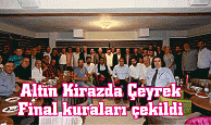 Altın Kirazda Çeyrek Final kuraları çekildi