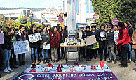 KKP Kadına  şiddeti protesto etti