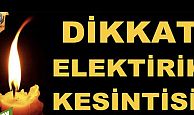 Elektrikler kesilecek!