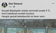 Özmural: İzmit Belediyesi, tuvaleti ücretsiz!