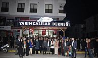 Yarımcalılar Derneğinden, Başkan Söğüt’e meşaleli karşılama