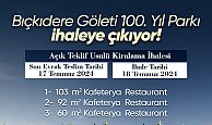 100. Yıl Parkı Bıçkıdere Göleti'nde Yatırım Fırsatı