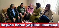 Başkan Baran  yaşlıları unutmadı