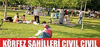  Körfez sahilleri cıvıl cıvıl