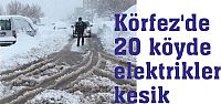  Körfez'de 20 köyde elektrikler kesik