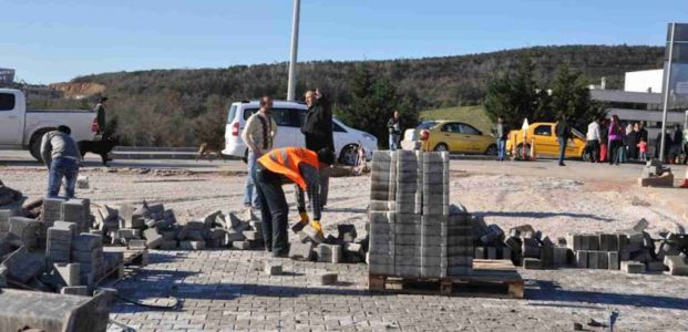 Umuttepe Hastanesi girişi yenileniyor