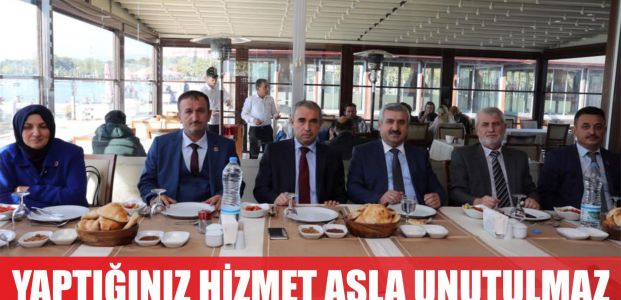  Yaptığınız hizmetler asla unutulmaz