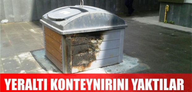 Yine konteynır yangını